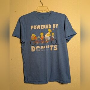 thr Simpsons Blue Graphic T-Shirt Pre-owned Size Large